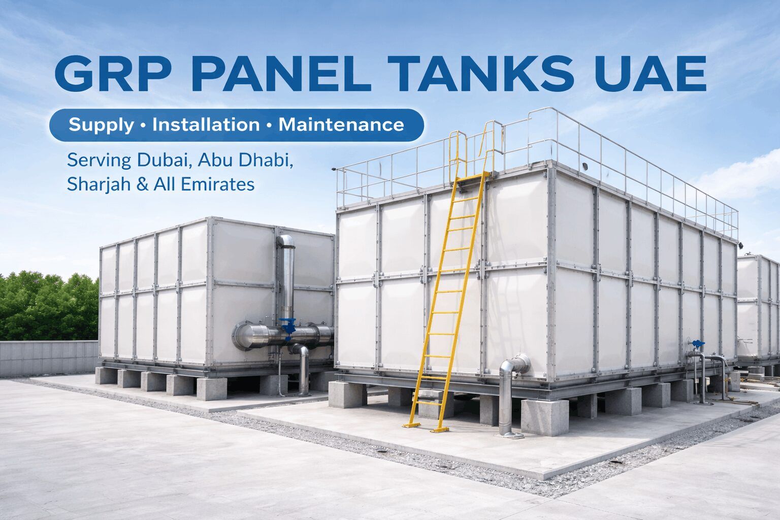 Rp Panel UAE GRP Panel Tanks Manufacture | GRP Water Tank Supplier